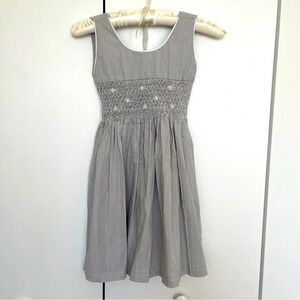 Dress smocks sleeveless 6T Acanthe gray